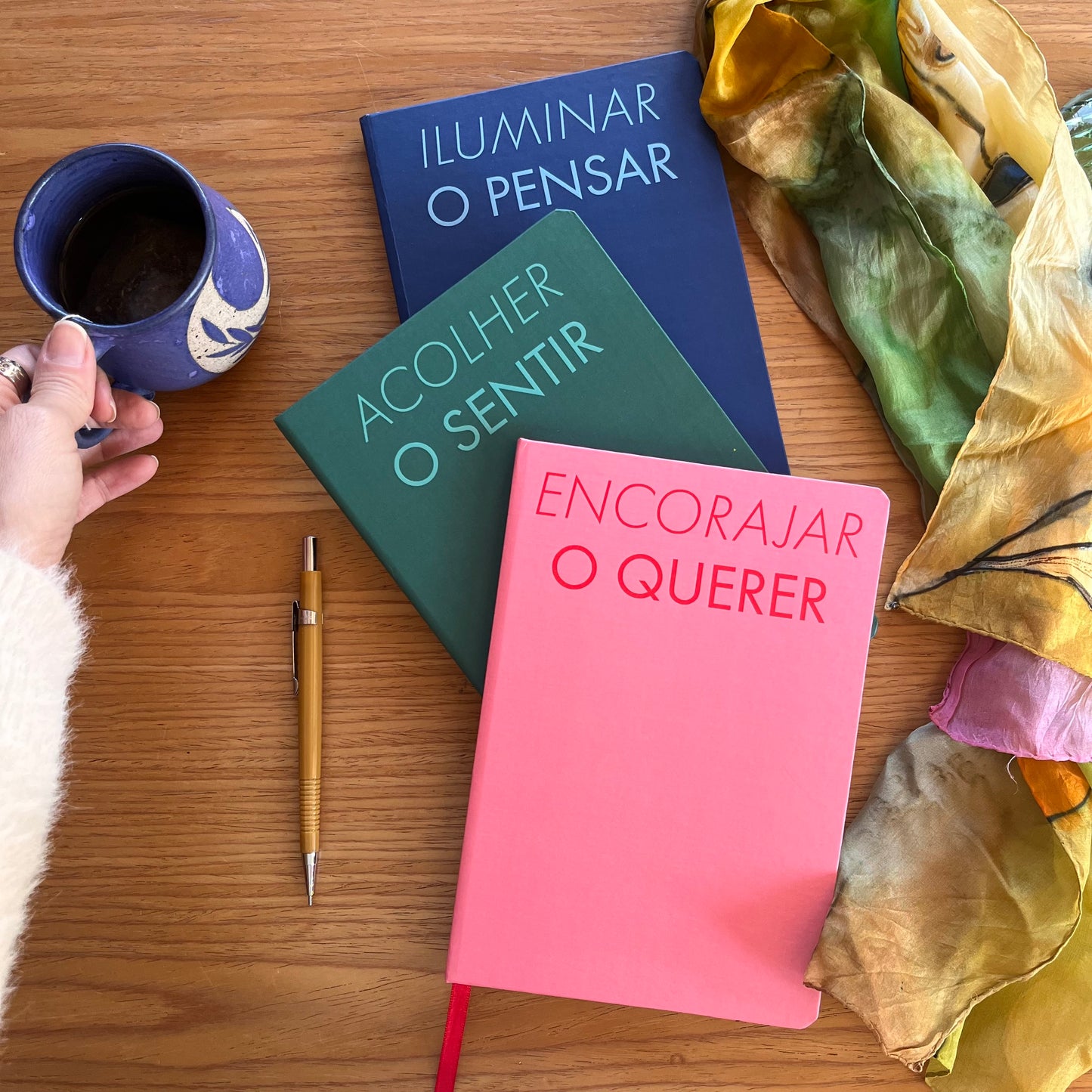 Combo cadernos PENSAR, SENTIR E QUERER
