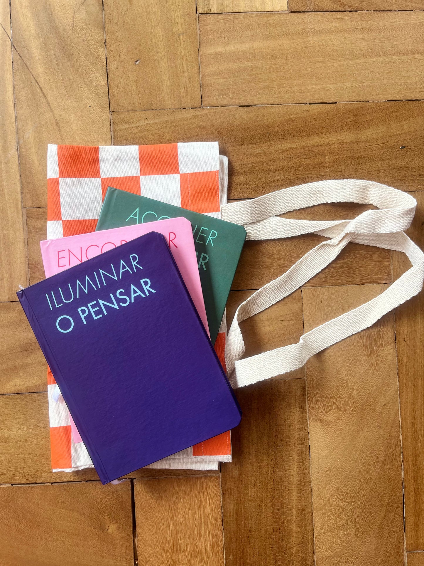 Kit CAMINHOS & METAMORFOSES — Cadernos Pensar, Sentir e Querer + Bolsa Sanguínea